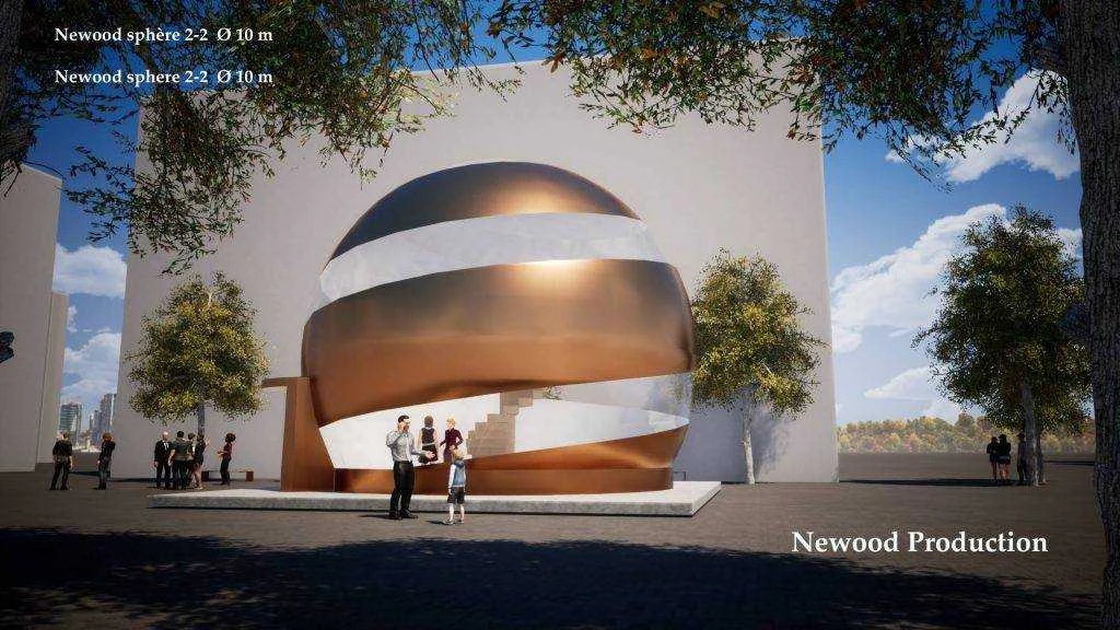 The peeled sphere — Sculptural sphere