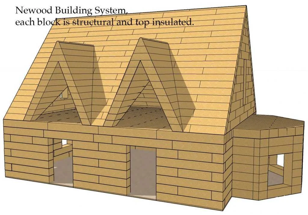 Illustration of the Newood building principle